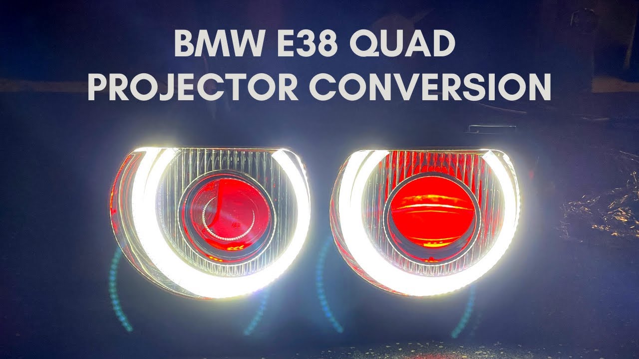 BMW E38 - From Burned Bowls To Quad LED Projectors