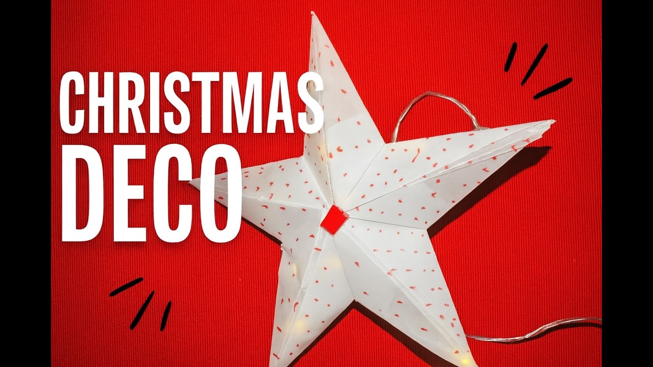 🎄 DIY 3D Christmas Star | Easy Low Budget Paper Decoration ⭐