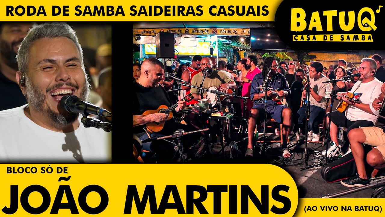 João Martins na Roda de Samba de Raiz Saideiras Casuais - Bloco só de João Martins