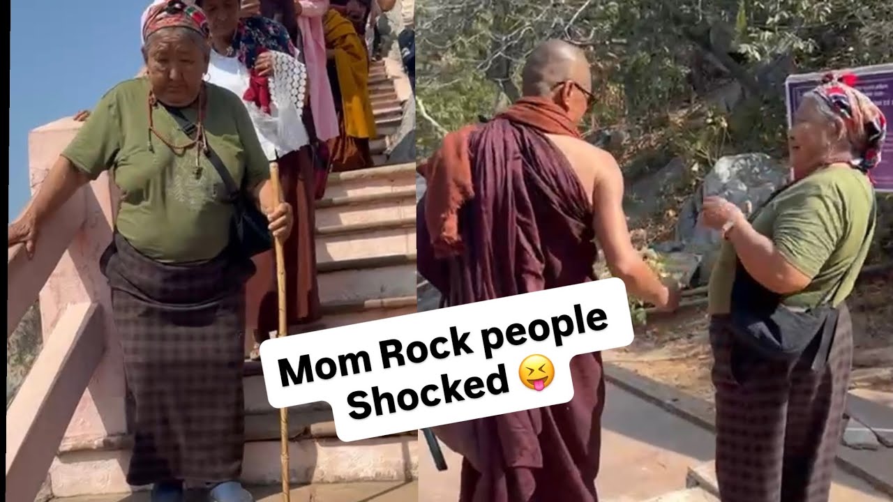 Lots of pilgrimages people were  Shocked to see my Mom🥰#tibetanvlogger#tibetanyoutuber#Viral