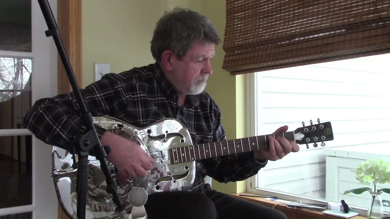 My Creole Belle - Mississippi John Hurt Solo Instrumental Cover - Brass Resonator Guitar