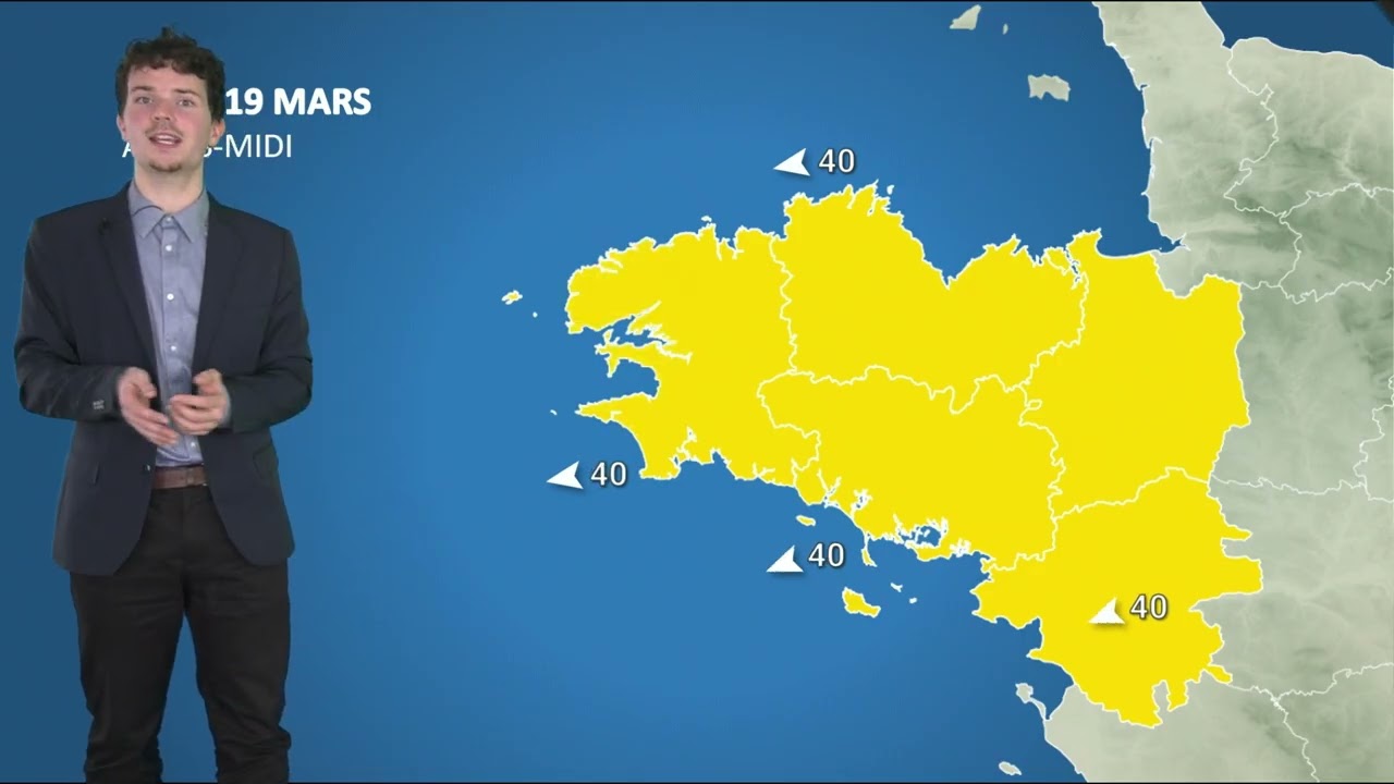 Bulletin météo pour le jeudi 19 mars 2026