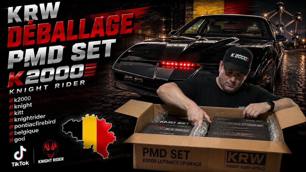 KRW déballage PMD Set #k2000 #knight #kitt #knightrider #pontiacfirebird #belgique #god