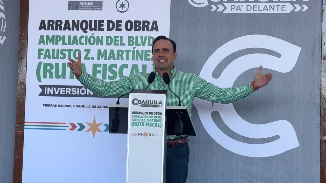 Arranque de Obra de la Ampliación del Blvd. Fausto Z. Martinez (Ruta Fiscal) en #PiedrasNegras.