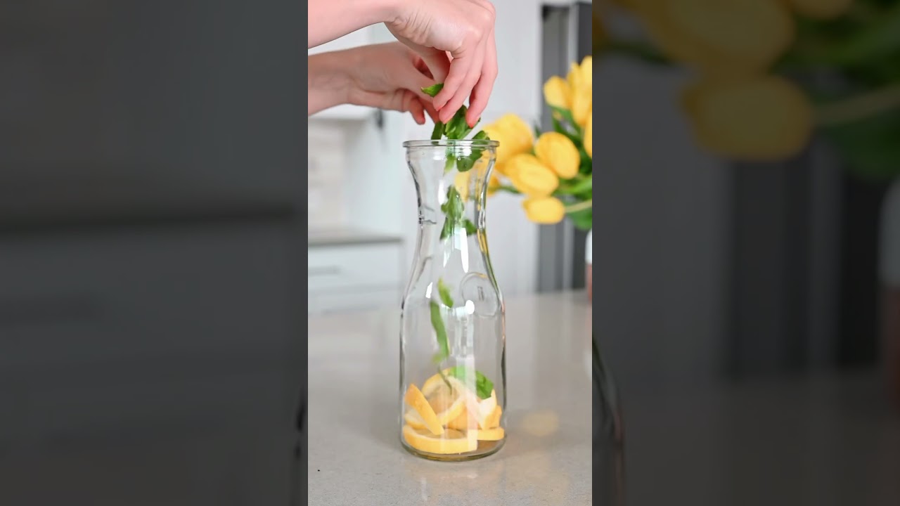 lemon 🍋 mint 🌱 infused water
