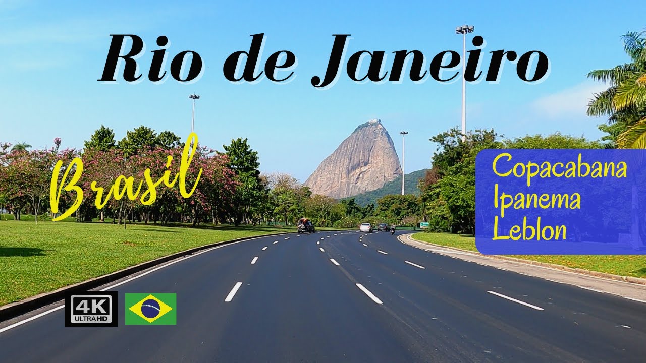 RIO DE JANEIRO 4K Driving Tour Driving Santos Dumont Airport to Copacabana Ipanema Leblon