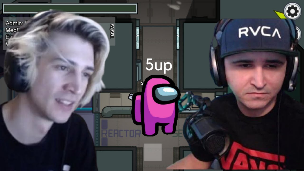 among us DRAMA ft xQc, summit, 5up  all clips in order