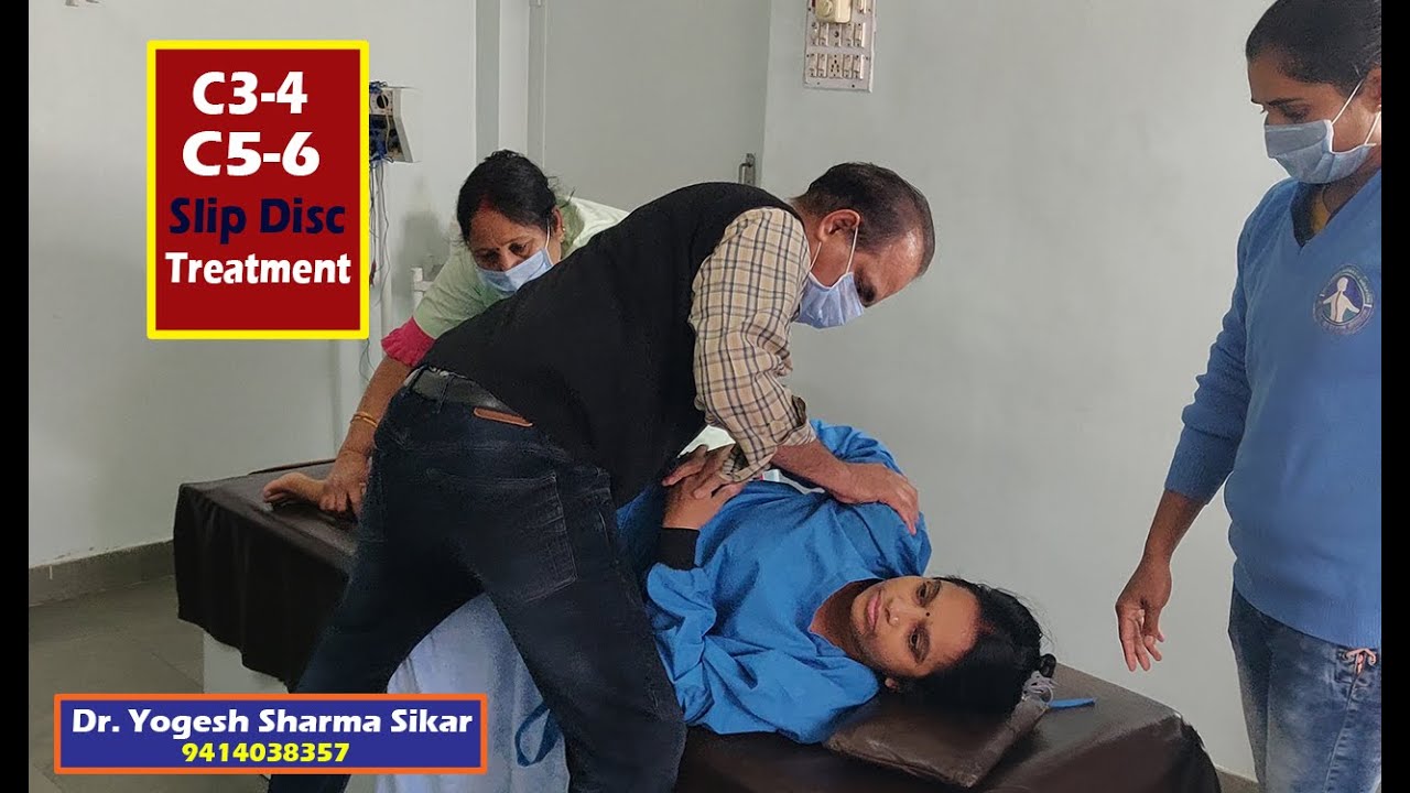 #Gujarat : C3-4, C5-6 Cervical Slip Disc treatment in Dr Yogesh Kayakalp Hospital, Sikar 9414038357