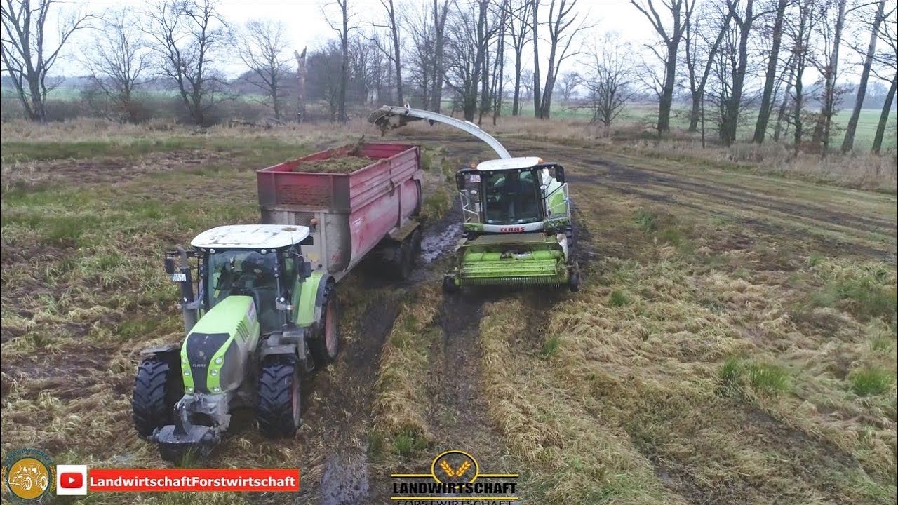 ES WIRD NASS. RICHTIG NASS! Wir machen dort weiter wo andere Aufgeben! Gras häckseln im Moor Gebiet