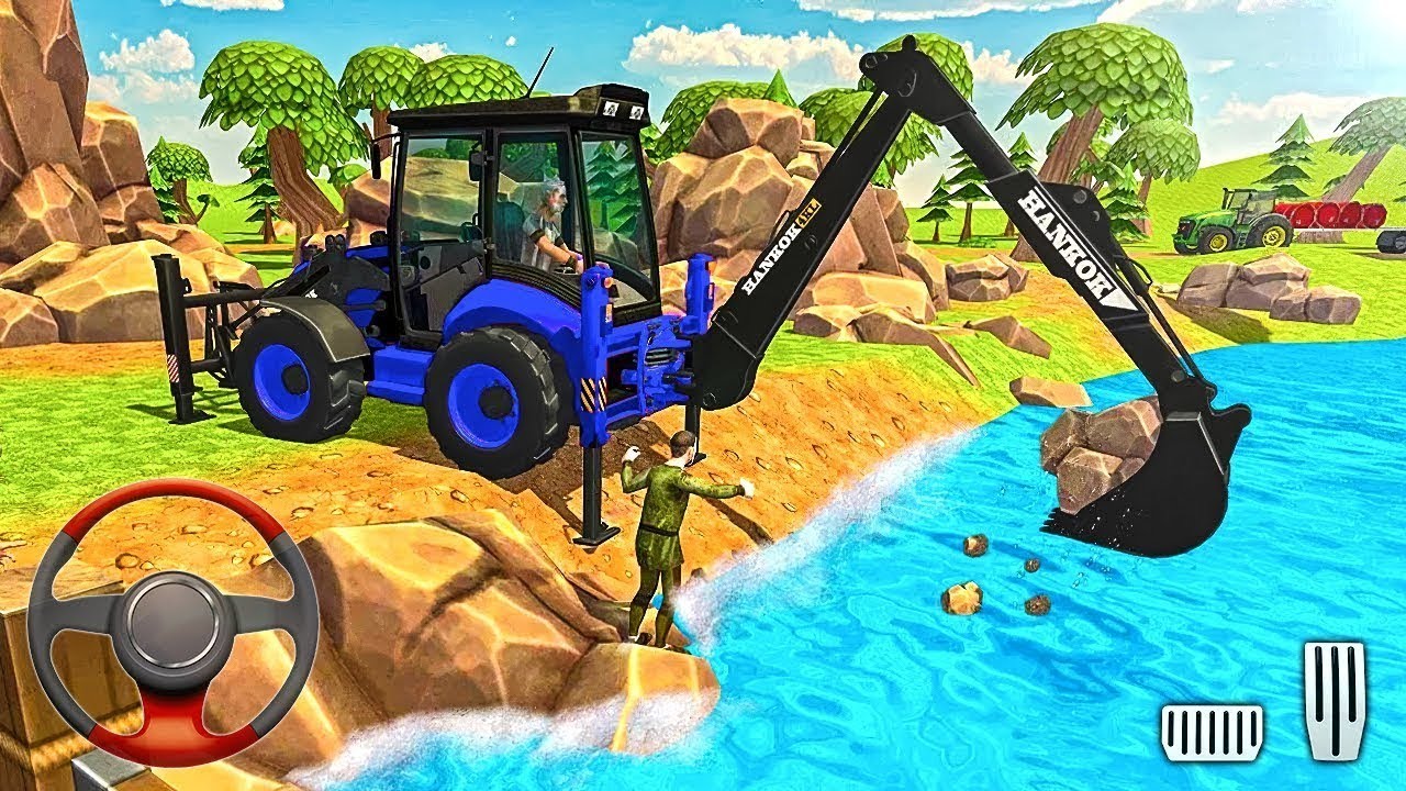 Backhoe Loader Jcb Simulator Gameplay Indian Vehicles Jcb truck driving Android Gameplay