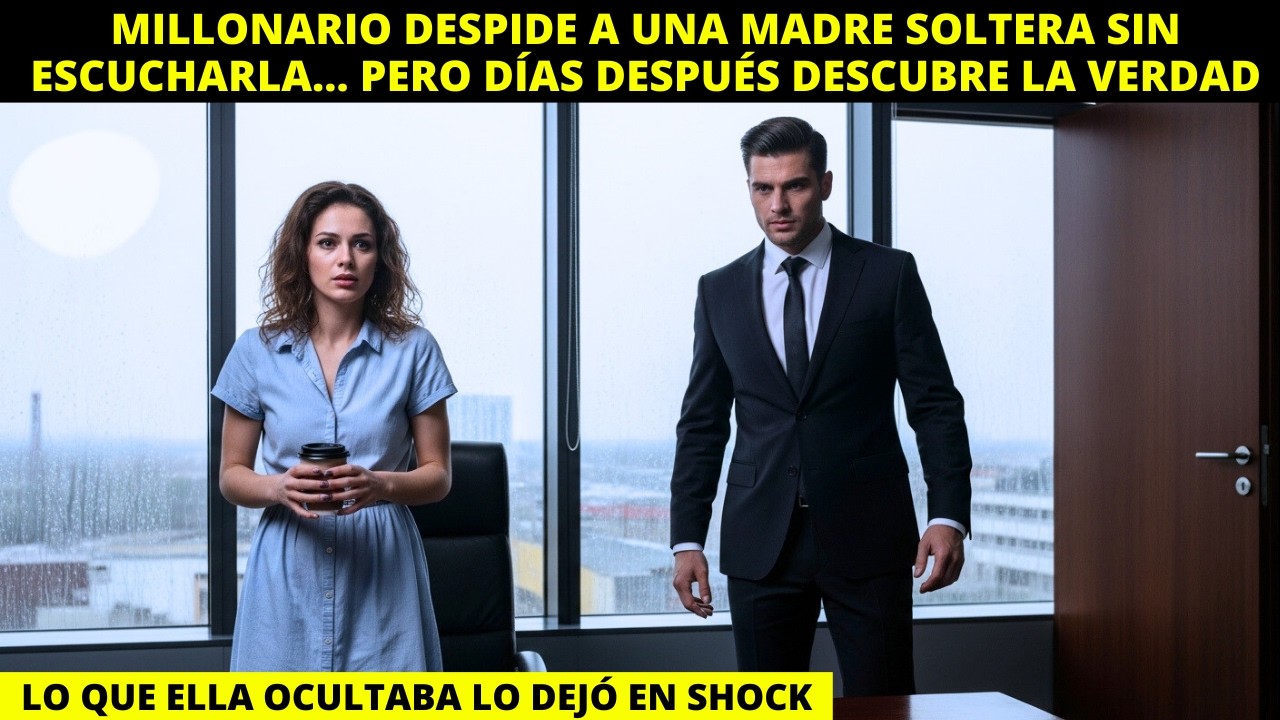 MILLONARIO DESPIDE A UNA MADRE SOLTERA SIN ESCUCHARLA… PERO DÍAS DESPUÉS DESCUBRE LA VERDAD