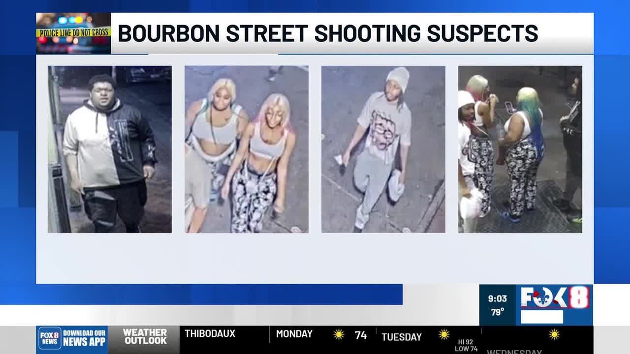Bourbon Street shooting leaves 1 dead, 3 injured; NOPD releases images of 4 sought for questionin...
