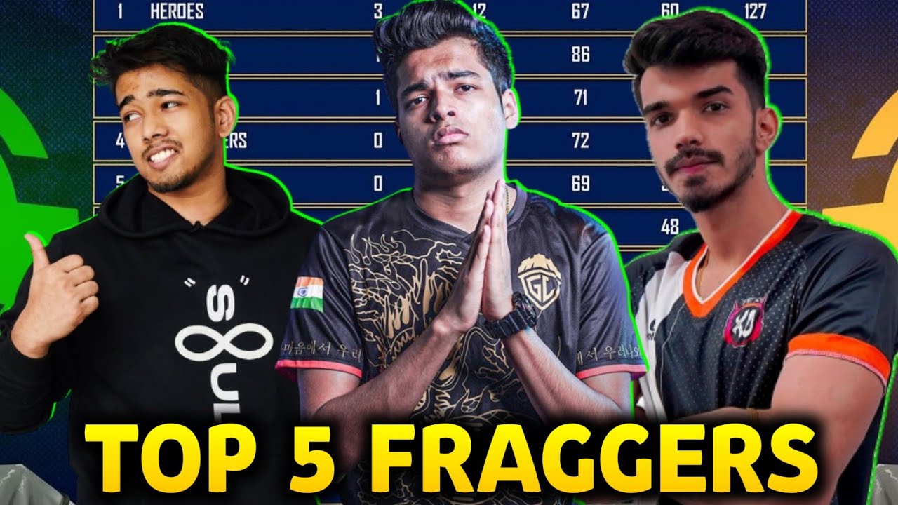 Esports Wala Points Table | Esports Wala Overall Standings Top 5 Fraggers | BGMI Tournament