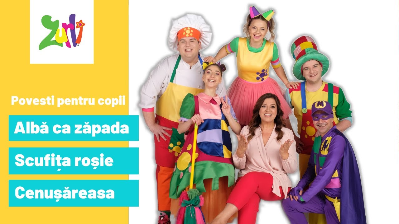 Alba ca zapada, Cenusareasa, Scufita rosie - Povesti pentru copii cu Gasca Zurli