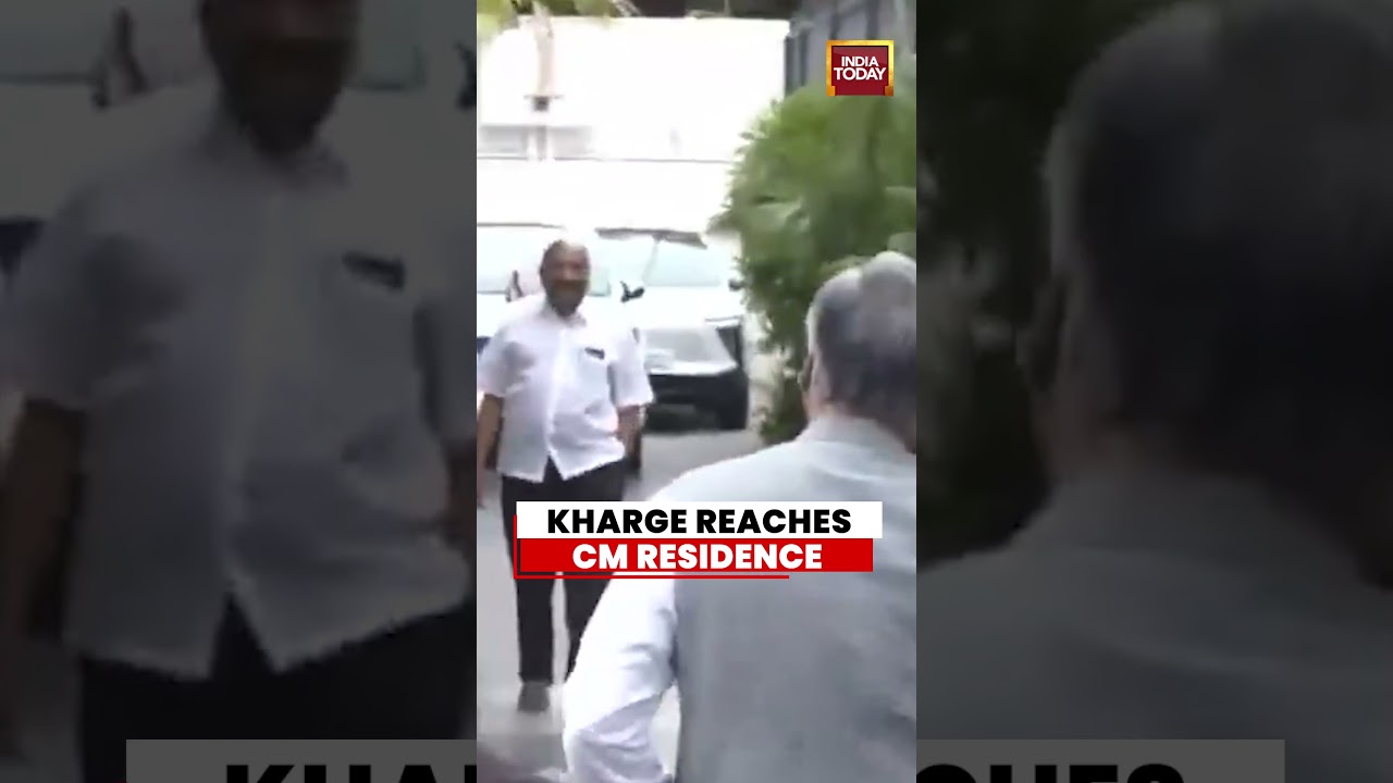 Priyank Kharge Reaches Karnataka CM DK Shivakumar's Residence in Bengaluru #karnataka
