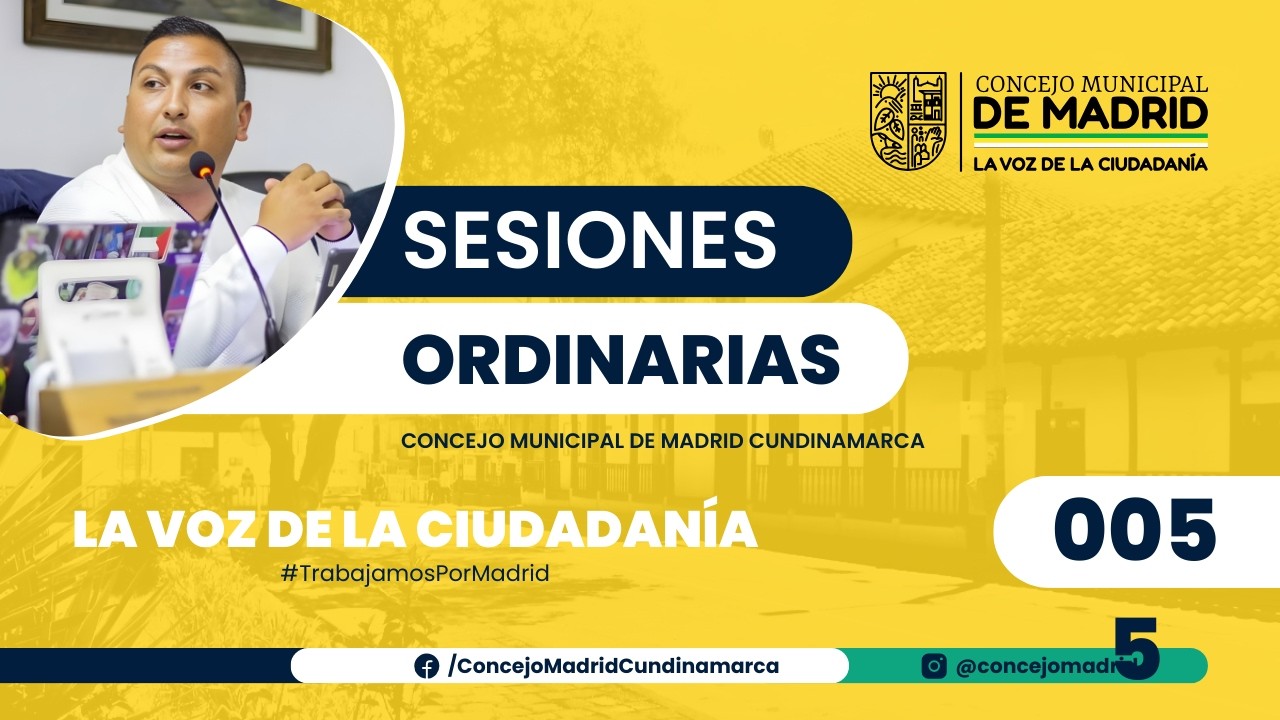 SESIÓN ORDINARIA 005 -05 DE MARZO DEL 2026