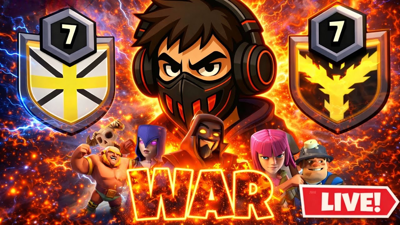 🔴 LIVE | CLAN WAR ATTACKS 🔥 TH10 / TH14 / TH16 WAR GAMEPLAY