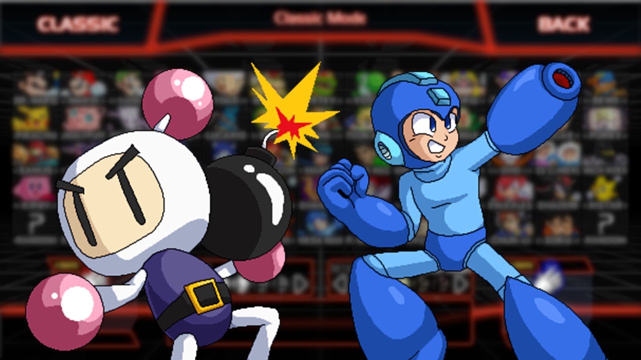 Super Smash Bros. Crusade - Demo 0.9.3 Classic Mode (Bomberman e Mega Man)