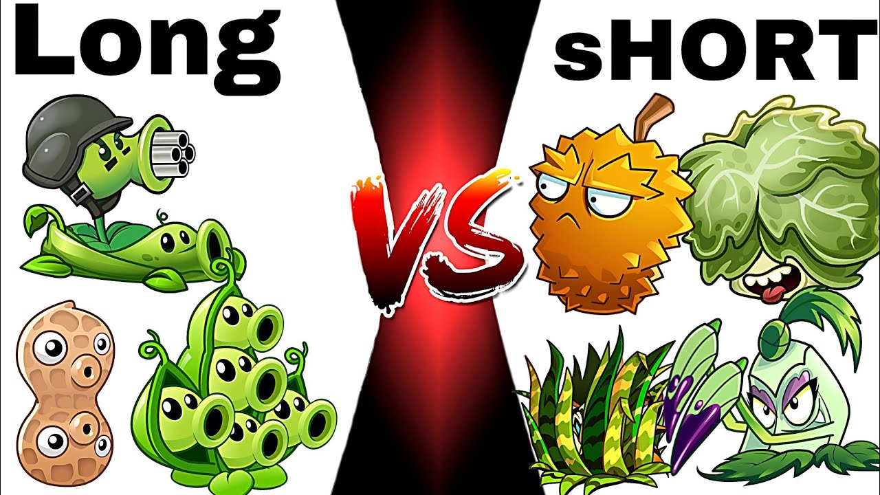 pvz2 tournament - long range plants 🆚 short range plants