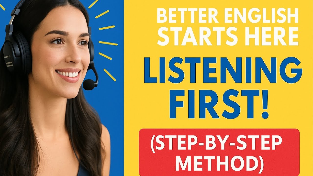 Better English Starts Here LISTENING FIRST!(Step-by-Step Method)