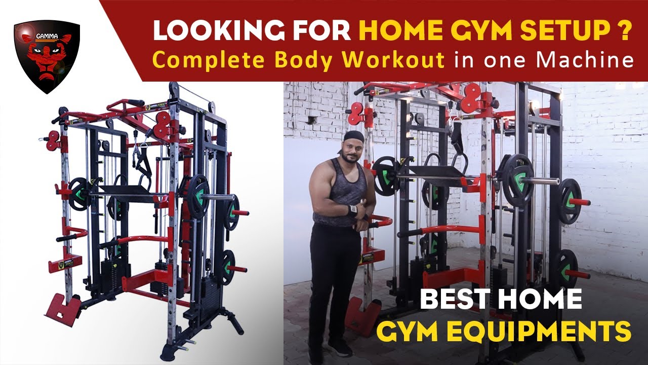 Looking For Complete Home Gym Setup | Functional Trainer With Smith Machine FTS-306 by Gamma Fitness