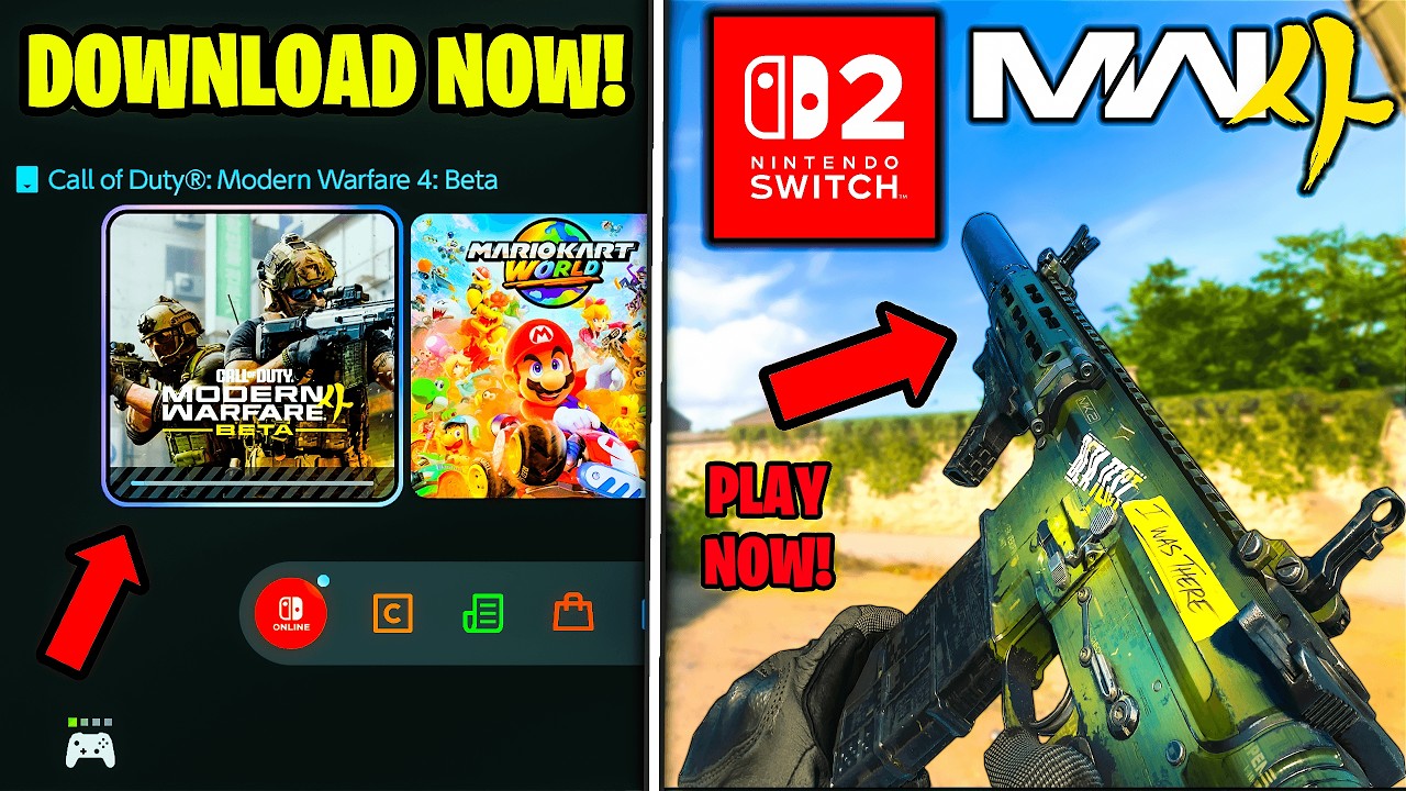 Modern Warfare 4 НАКОНЕЦ-ТО на SWITCH 2! 🤯 (Как скачать MW4 и ПОИГРАТЬ РАНЬШЕ: Геймплей бета-верс...