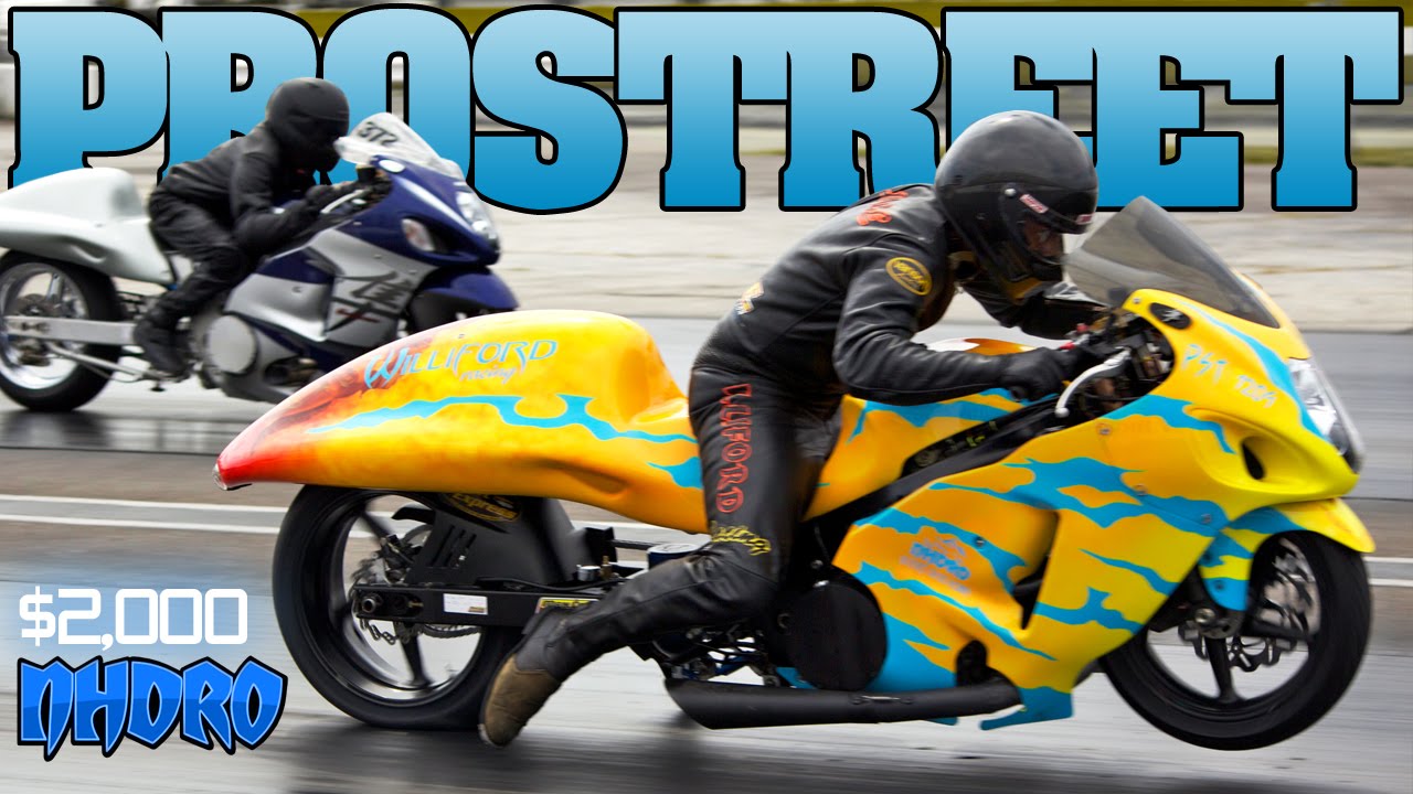 NHDRO 2: Indy $2000 turbo Prostreet motorcycle drag racing Finals 2012