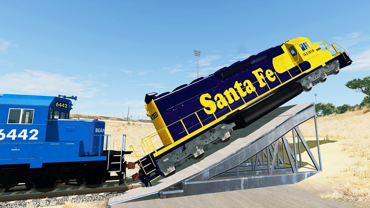 High Speed Train Jump Crashes Ep.2 | BeamNG Drive - DancingCars
