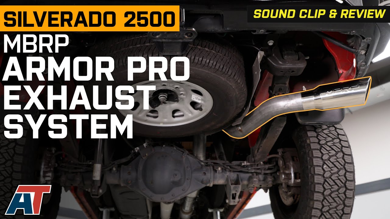 2020-2024 6.6L Gas Silverado 2500 MBRP Armor Pro Single Exhaust System Review & Sound Clip