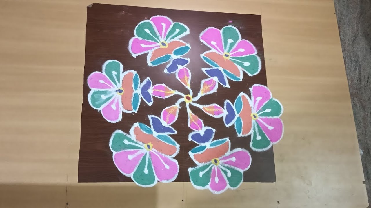 11*6 dots rangoli designs/sankranti muggulu/sankranti rangoli/pongal kalam design 