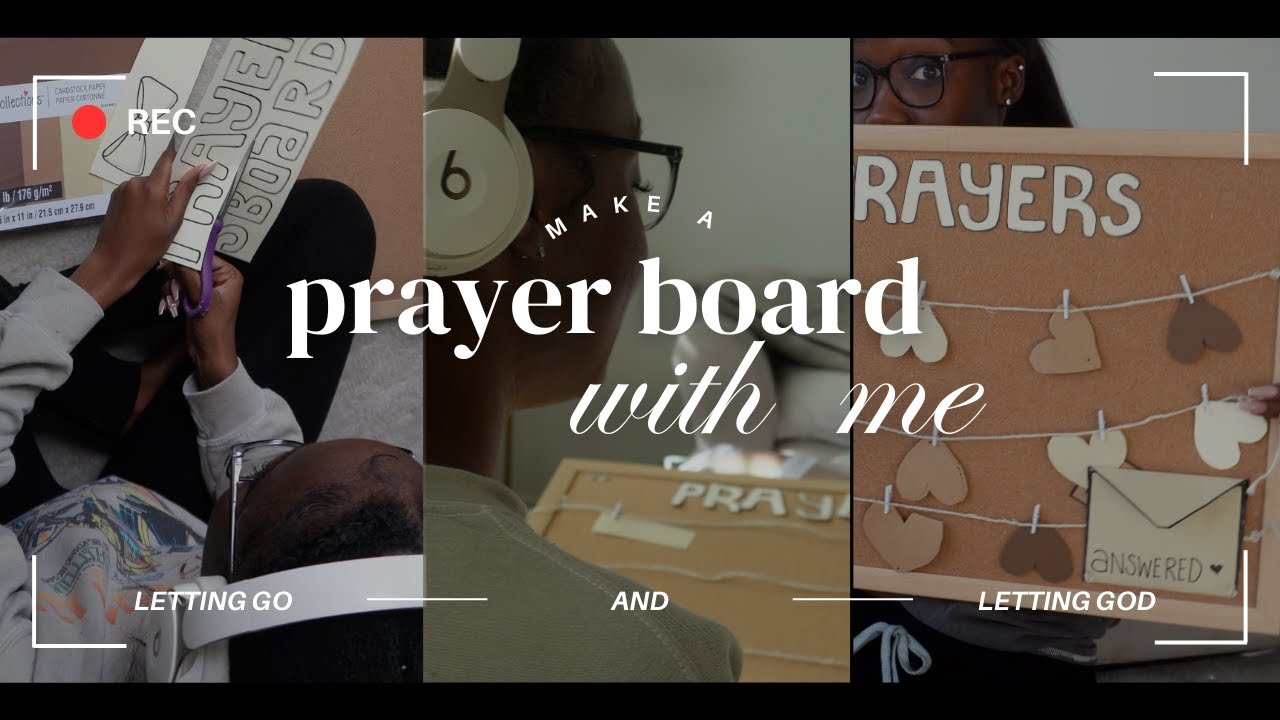 make a prayer board with me | turning visions into prayers to God for 2024