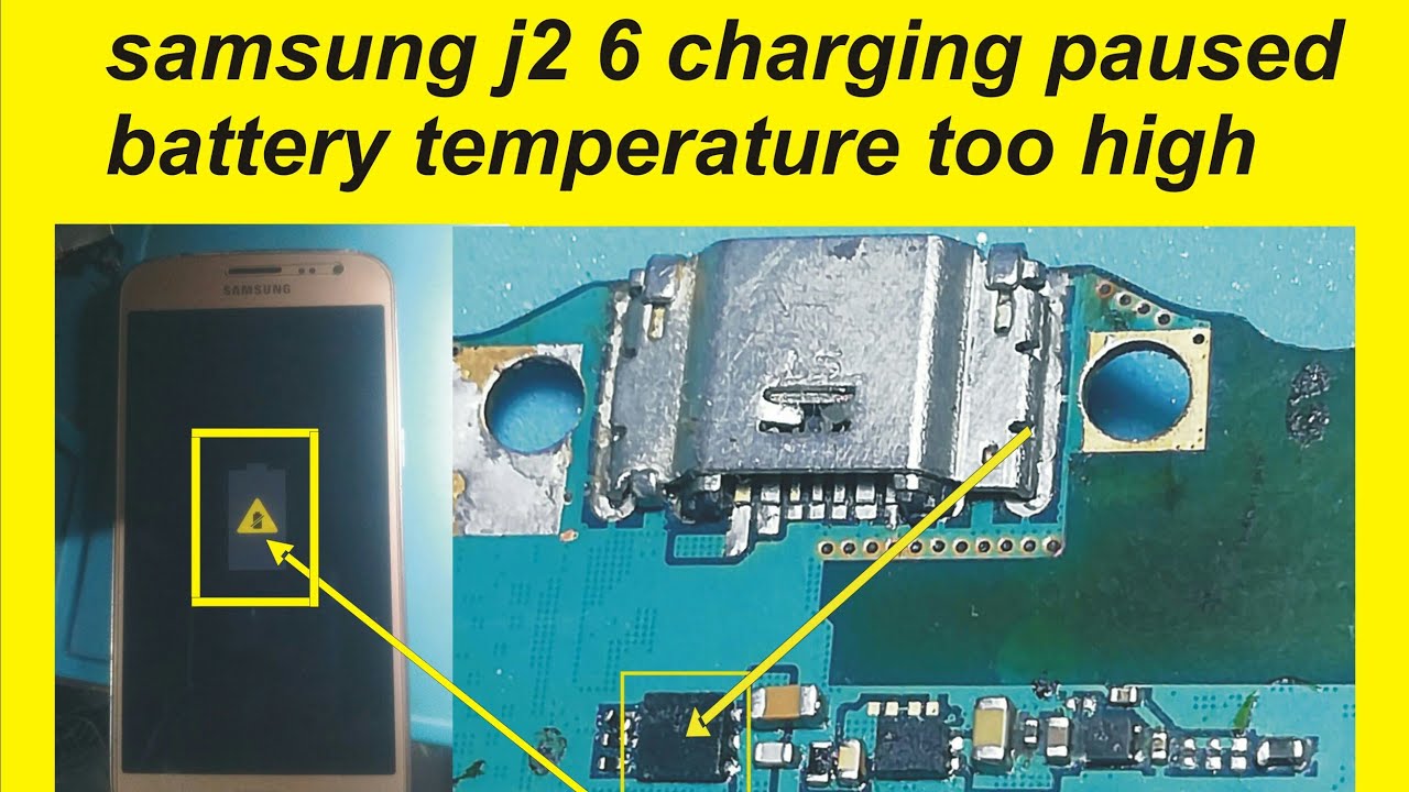 Samsung J2 6 Charging Paused Bettery Temperature Too Low solution || samsung J210f Charging Solution