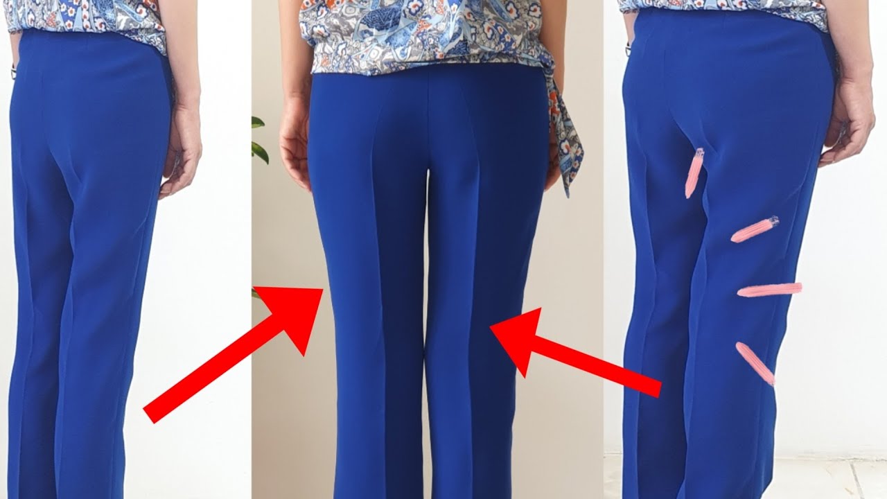 How to fix wrinkles on pants between legs/چگونه ایرادات شلوار را رفع کنیم