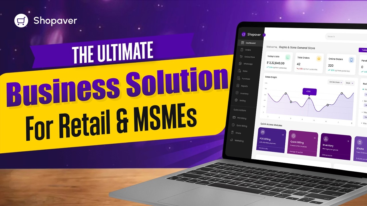 The Ultimate Business Solution for Retail & SMEs | Shopaver Intro