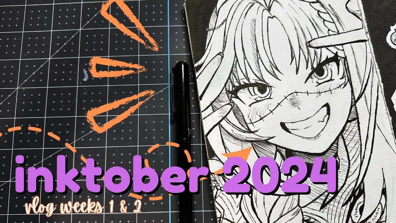 michi mochivee REBLOGGED AND LOVES MY ARTWORK?? 🤯 // inktober 2024 vlog
