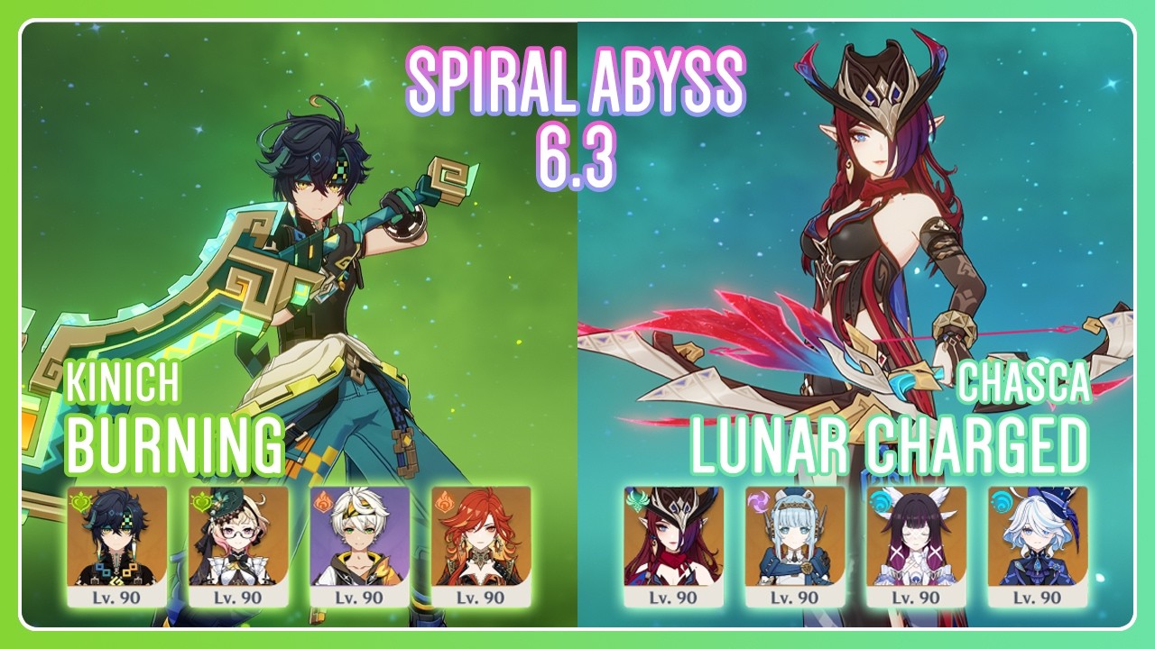 C2 Kinich Burning & C2 Chasca Lunar Charged | Spiral Abyss 6.3 | Genshin Impact