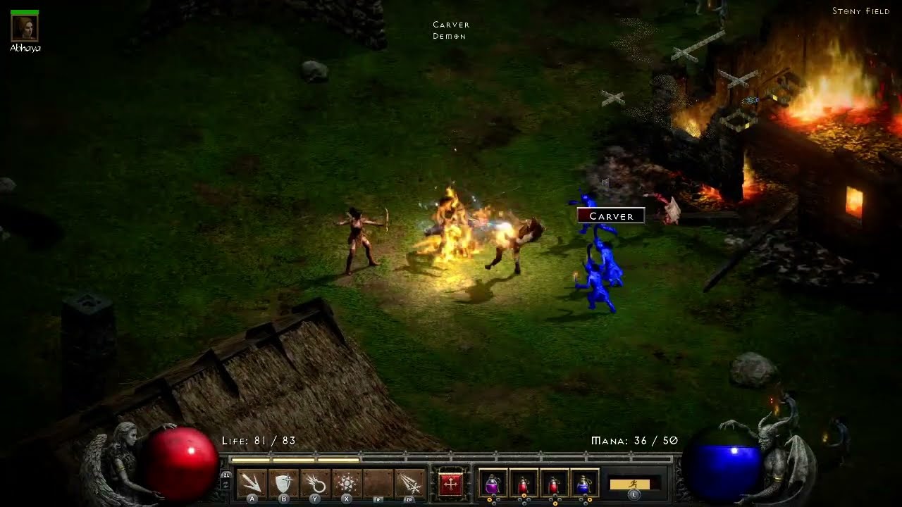 Diablo 2 Resurrected Nintendo Switch gameplay