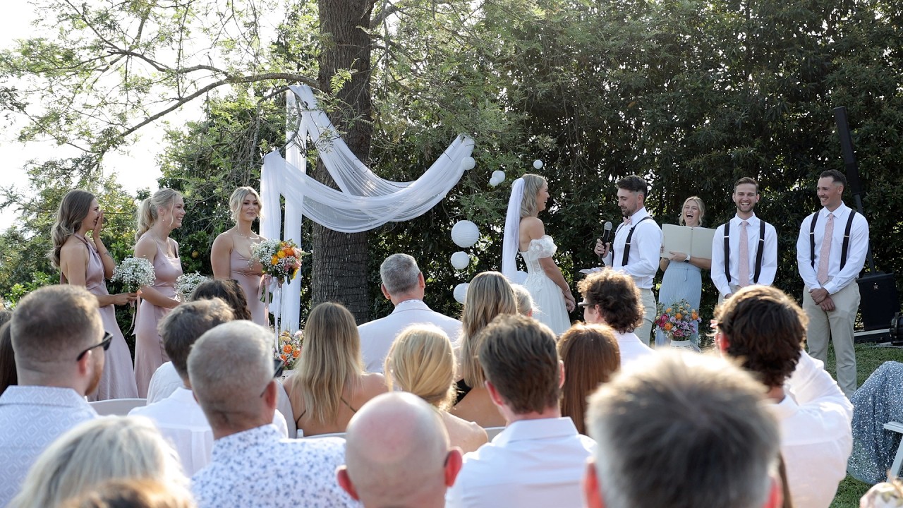 Emotional Groom Vows Left Everyone In Tears | Brisbane Wedding Videographer
