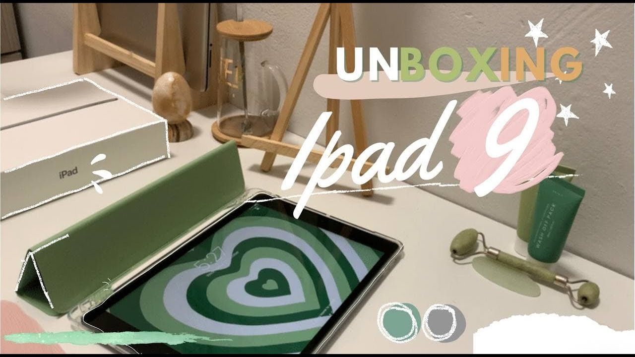 UNBOXING iPad 9th Gen 2021 + accessories | ASMR & Aesthetic 🥑🍎