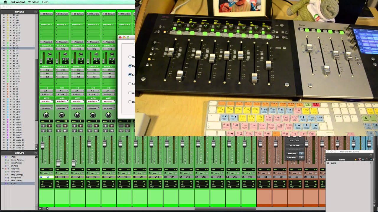 Digidesign Command8 vs Eucon banking