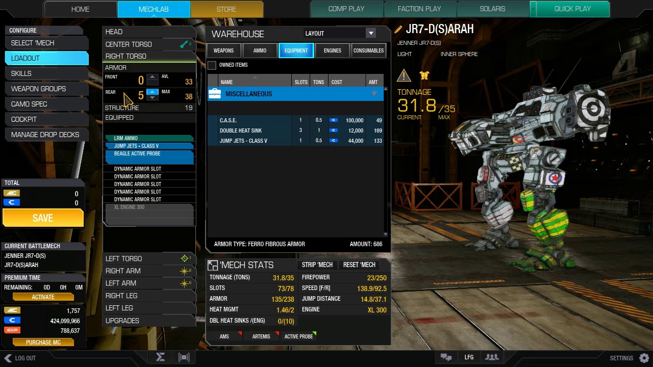 MWO: Locust Armor vs Jenner Armor and Demo matches.
