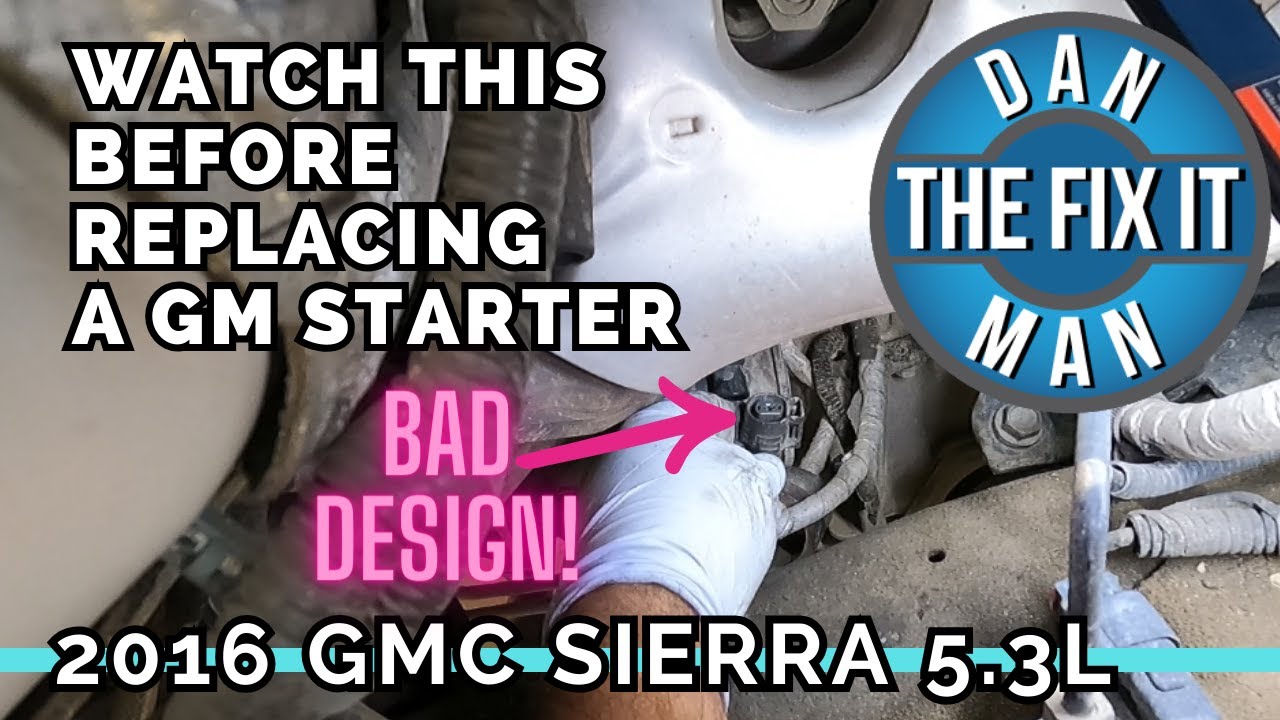 2014 - 2019 GMC Sierra Yukon XL Chevy Silverado Suburban Tahoe GM Trucks 5.3L V8 Starter Replacement