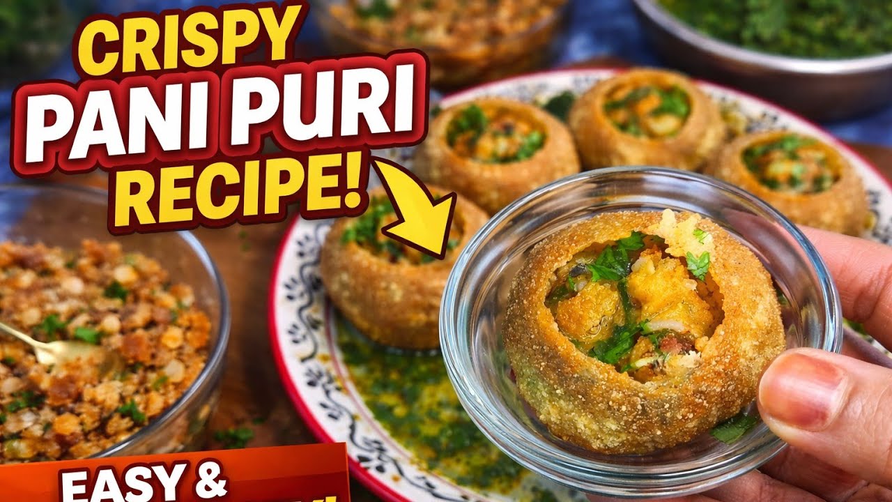World Famous Pani Puri Recipe|How to Make panipuri at home | Golgappa recipe #golgappa#panipuri 