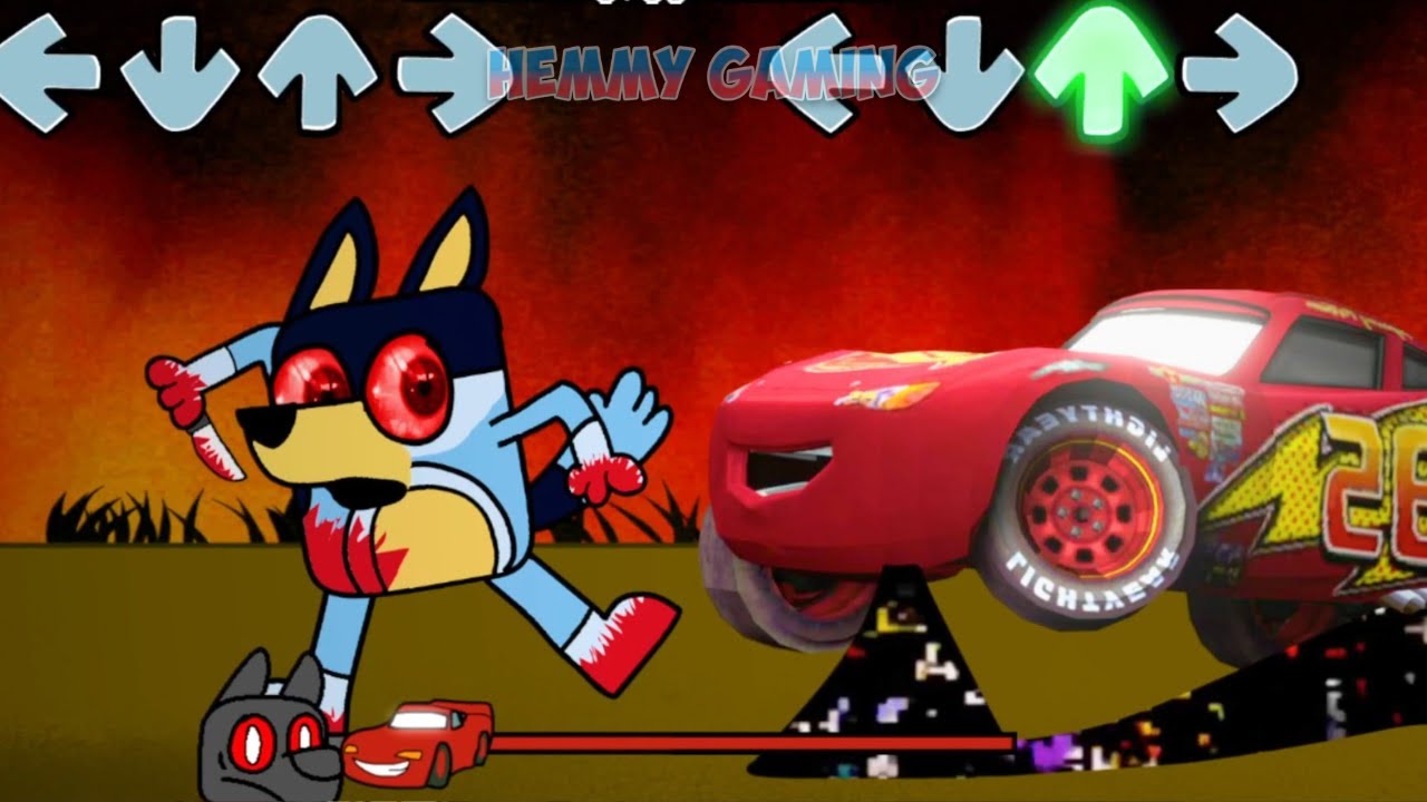 FNF Bluey Spooky Full Episodes vs Pibby McQueen Sings Confronting Yourself | FNF Mods