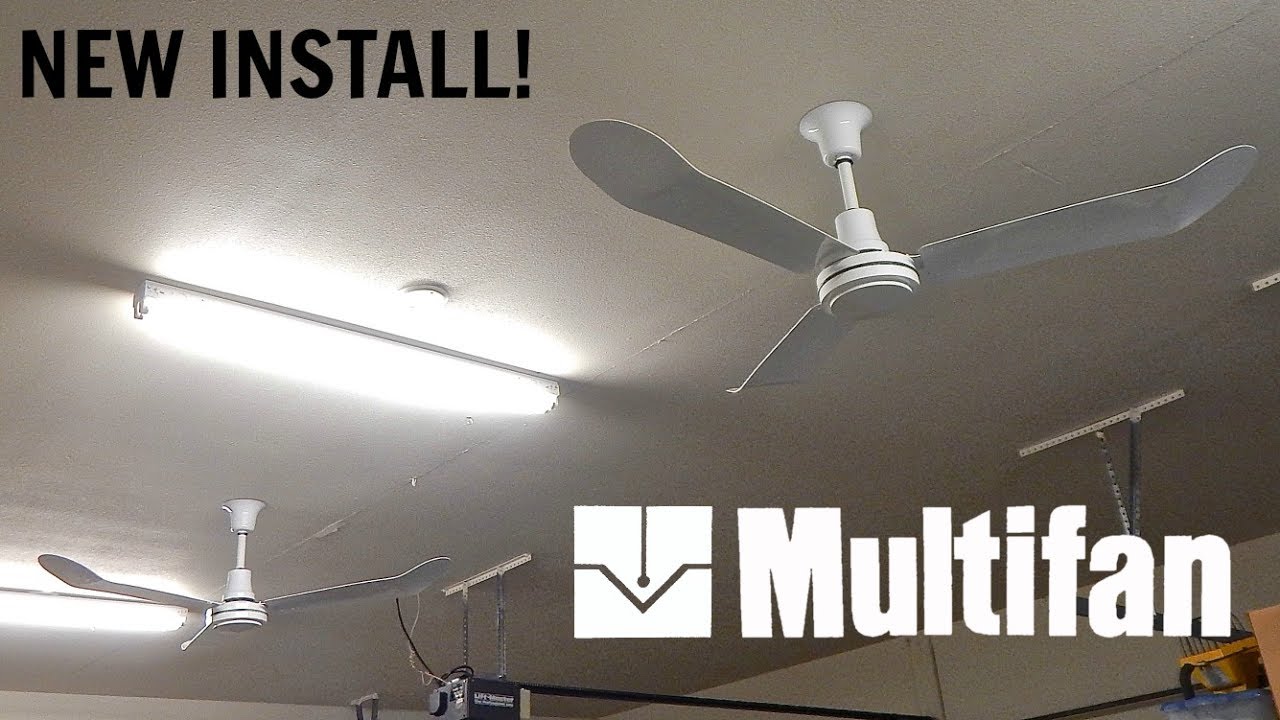 Vostermans 'Multifan' Industrial Ceiling Fans - Garage Install