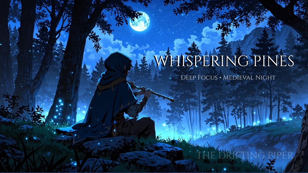 Medieval Music for Deep Focus – Whispering Pines Night 🌲🌙