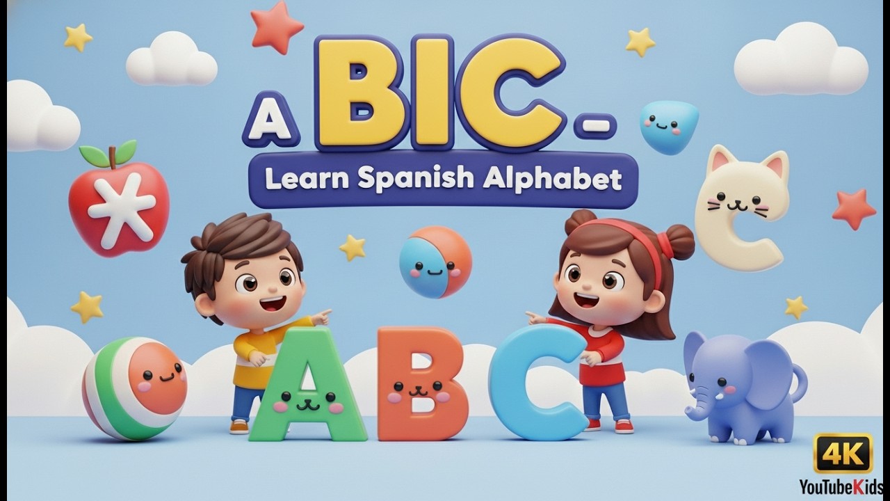 Abecedario Español A a Z | Aprende el Alfabeto en Español para Niños #alfabetoespañol #letrasespañol
