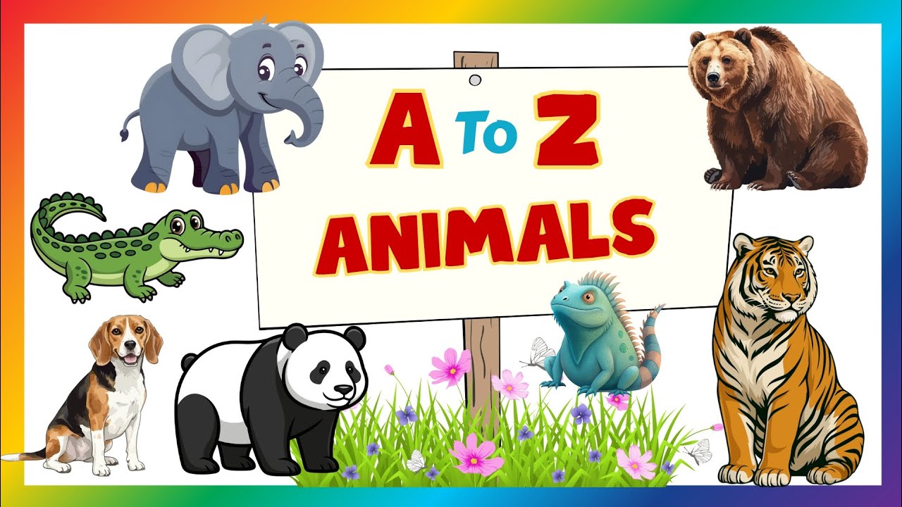 A to Z Animals for Kids 🐘🦁 with sounds | Learn Alphabet with Animals #animals #kids