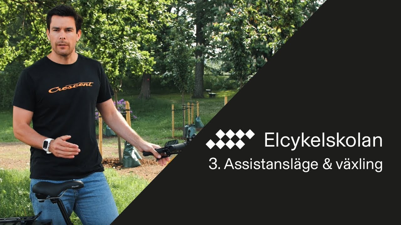 3. Elcykelskolan - Assistansläge och växling
