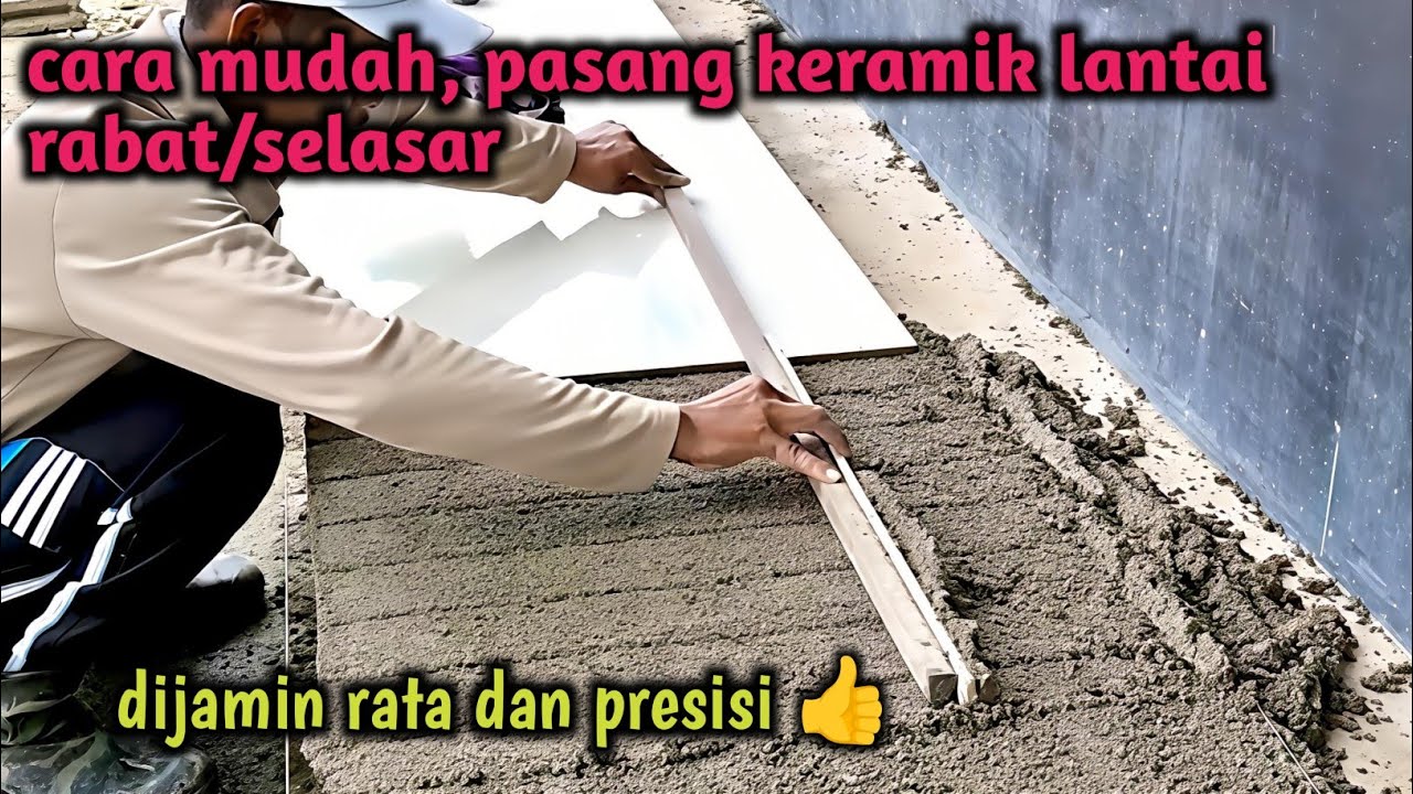 Cara pasang keramik lantai selasar/rabat ‼️